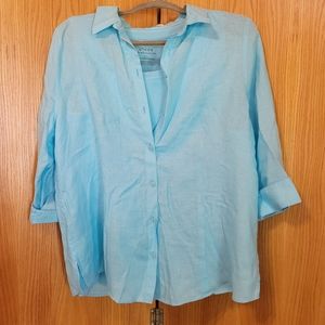 Chico's 2 pc set, light blue,  sz 2